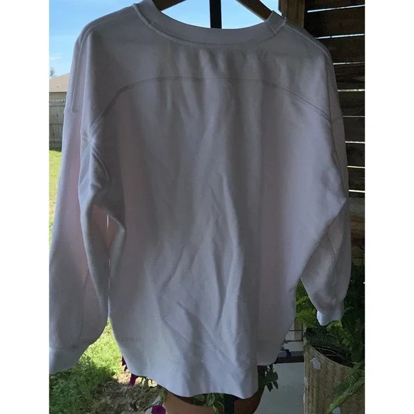 Lululemon Perfectly Oversized Crewneck sweatshirt Light Pink- French Terry Med. - Picture 5 of 5